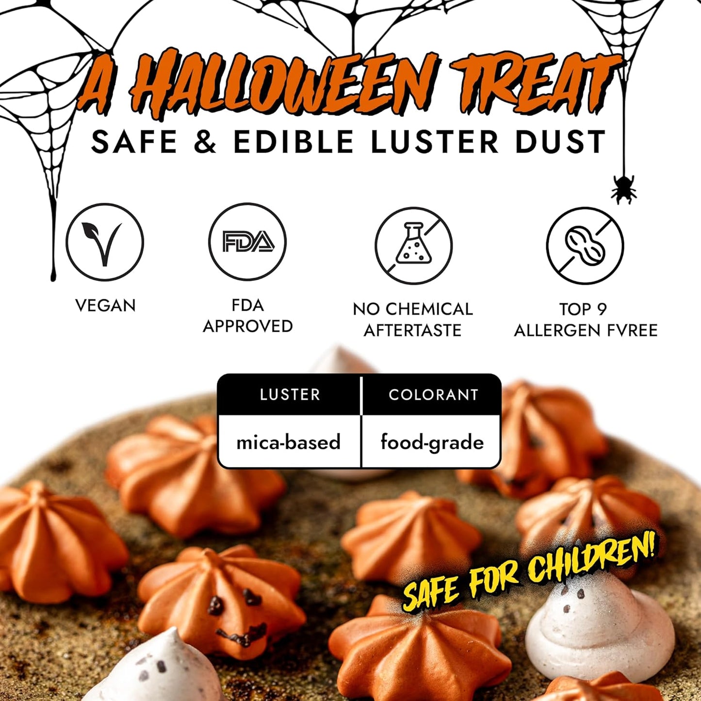 MONÉGASQUE Green Edible Glitter for Drinks 15g – Halloween Edible Glitter for Cakes & Cocktails – Luster Dust for Drinks & Cake Decorating – Cocktail Drink Shimmer Powder – Green Food Coloring Spray