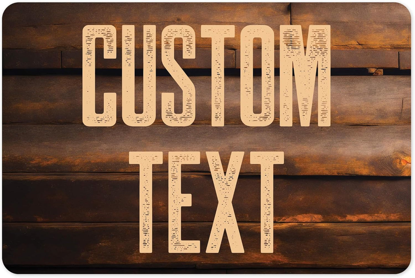 Custom Sign, Custom Street Sign, 11 Font Colors, 13 Font Styles, 4 Hole Options, 22 Sizes, 12x18 Inches, Rust Free DiBound, Fade Resistant, Made in USA by My Sign Center (Vintage Wood)
