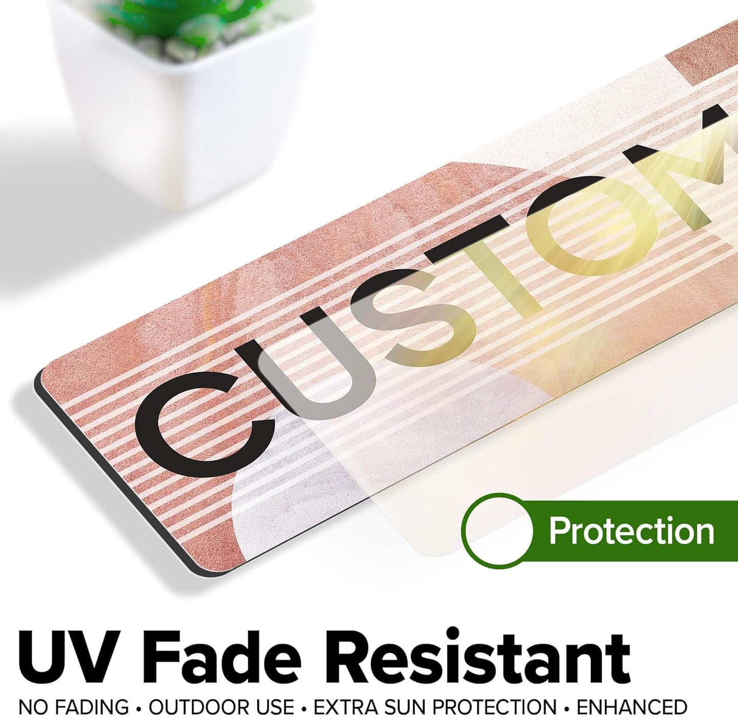 Custom Sign, Custom Street Sign, 11 Font Colors, 13 Font Styles, 4 Hole Options, 22 Sizes, 3x12 Inches, Rust Free DiBound, Fade Resistant, Made in USA by My Sign Center (Mid-Century Modern 1)