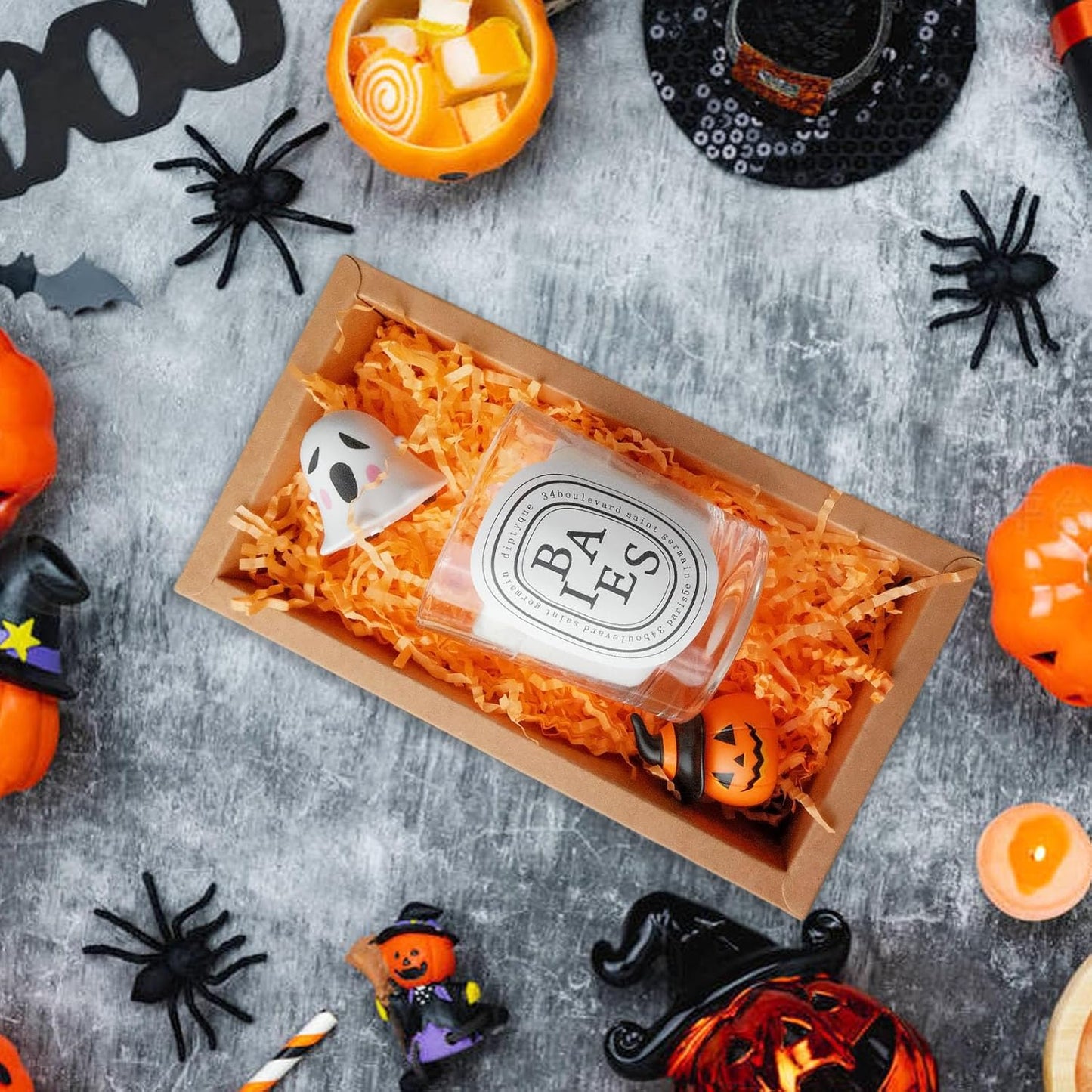 1 LB Fluorescent Orange Crinkle Cut Paper Shred Filler Great for Gift Wrapping, Basket Fillers, Birthday, Gift Wrapping, Anniversary, Halloween Thanksgiving Christmas Party Decor Filling Supplies