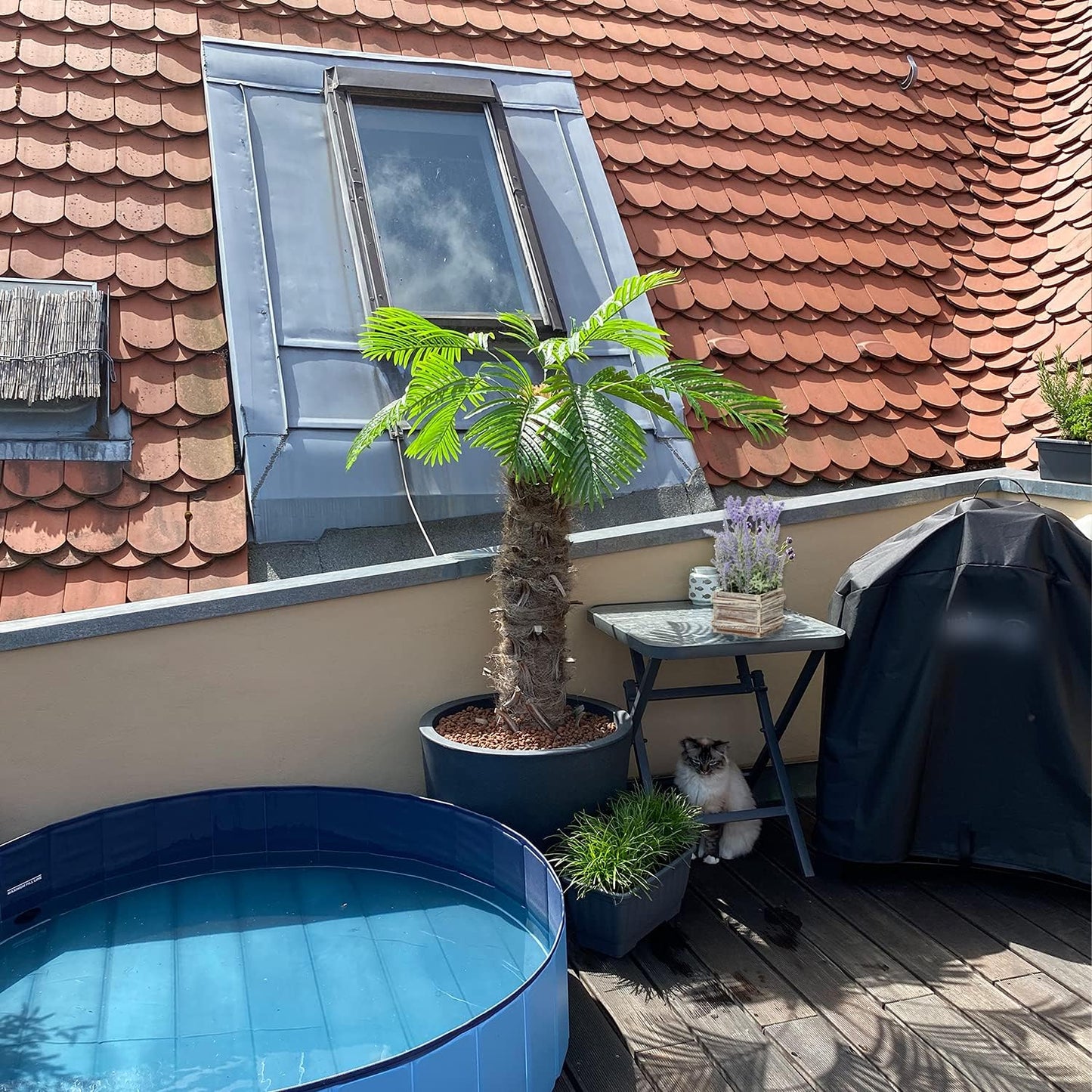 DILATATA 12 pcs Artificial Palm Leaves, 3 Sizes: Large 34''(L), Medium 30''(L), Small 25''(L), Bendable Stems, Glossy Finish, for Home Decor, Event Styling