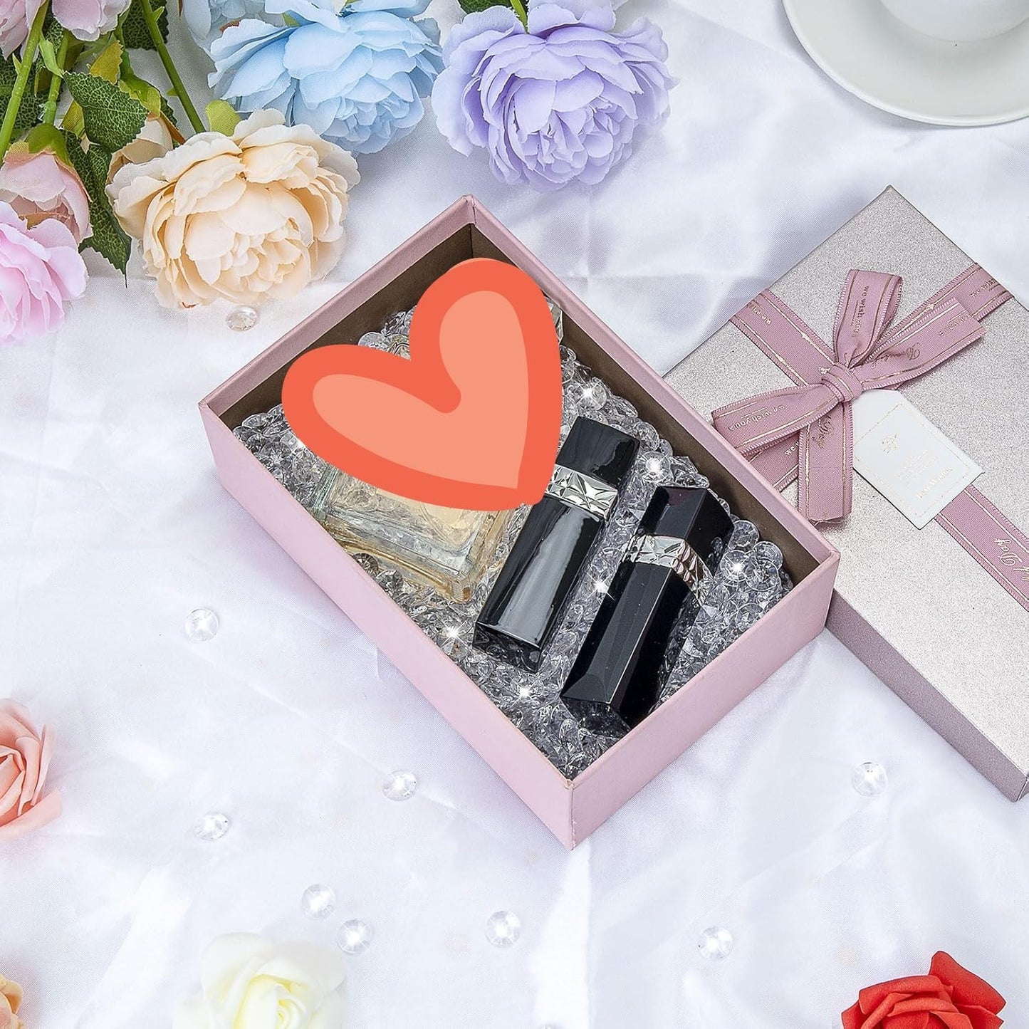 2000 pcs/Pack Wedding Table Scatter Confetti Crystals Acrylic Diamonds 8 mm Rhinestones for Wedding, Bridal Shower, Vase Beads Decorations (8mm, Light Blue)