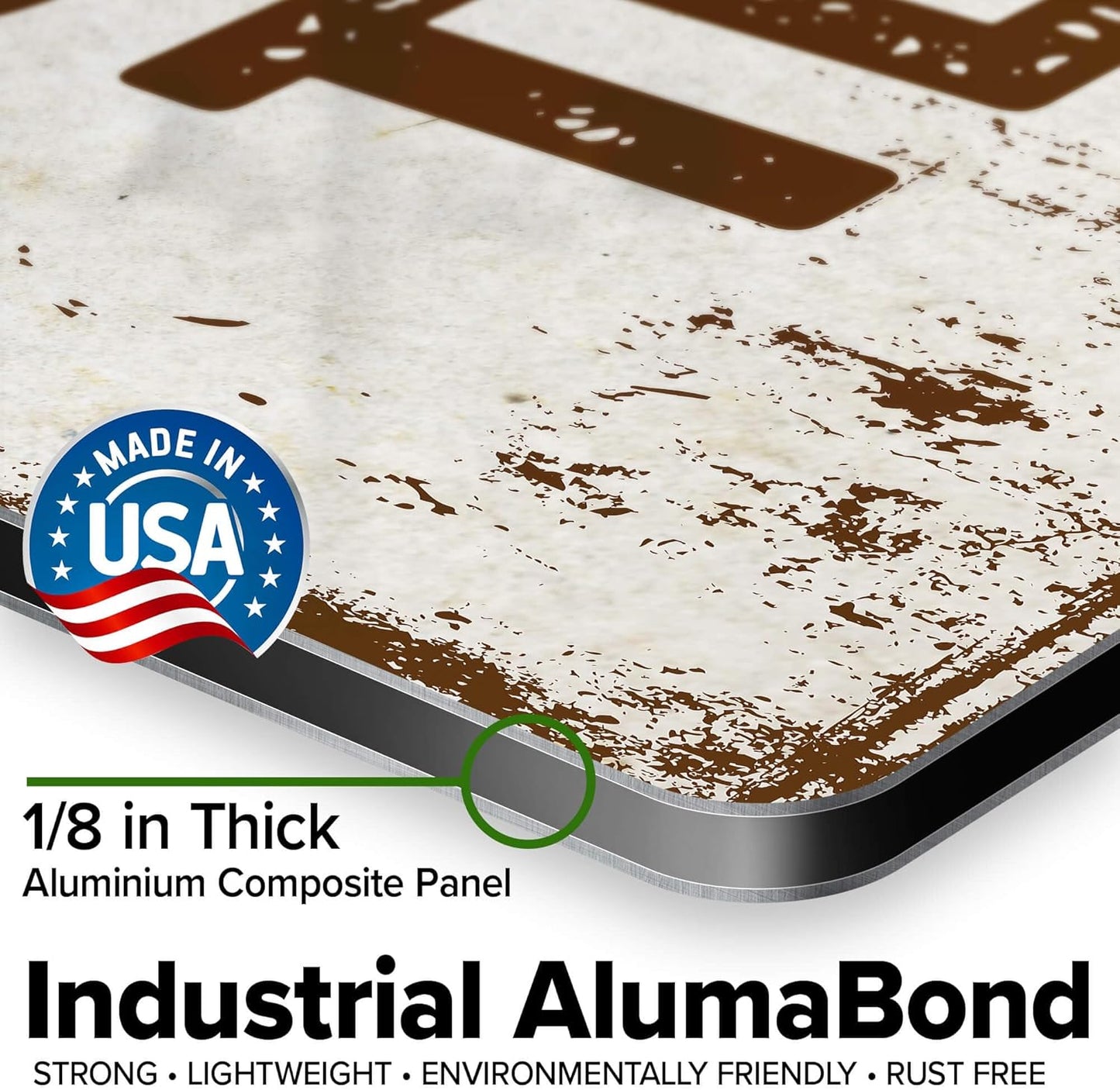 Custom Sign, Custom Street Sign, 11 Font Colors, 13 Font Styles, 4 Hole Options, 22 Sizes, 18x18 Inches, Rust Free DiBound, Fade Resistant, Made in USA by My Sign Center (Rustic)