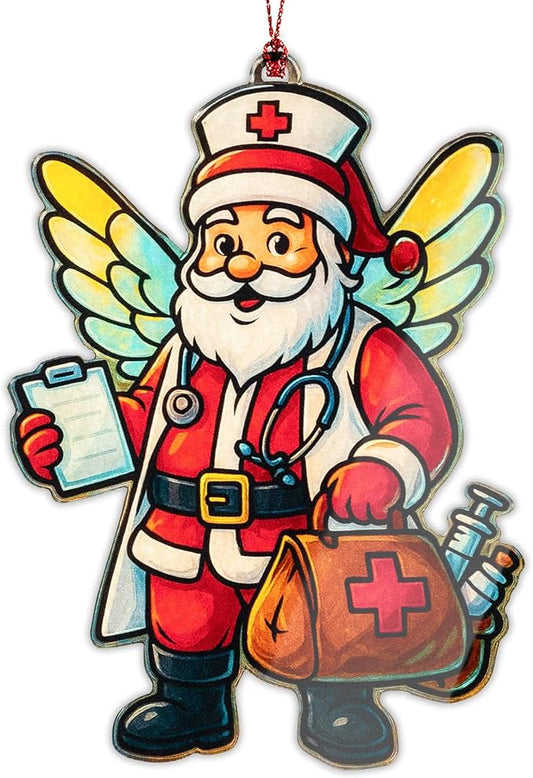 Nurse Christmas Ornament – Healthcare Worker Ornament | Medical Gifts for Nurses + Doctor Ornament – Nurse Appreciation Gifts – Christmas Ornament 2025