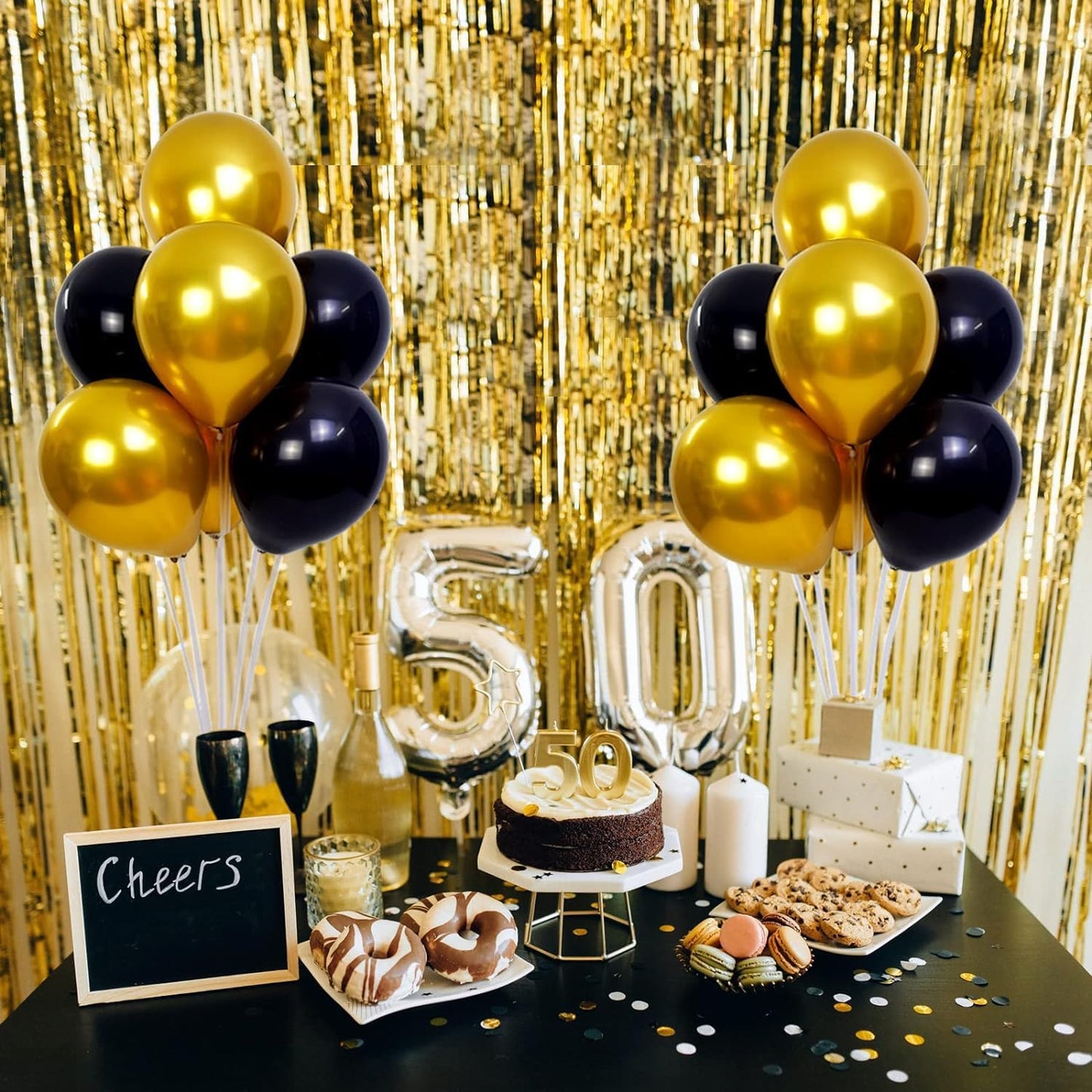 2 Set Balloon Stand Kit - Balloon Sticks With Base for Table Balloon Centerpiece Decorations for Birthday Graduation Gender Reveal Baby Shower Party Decorations