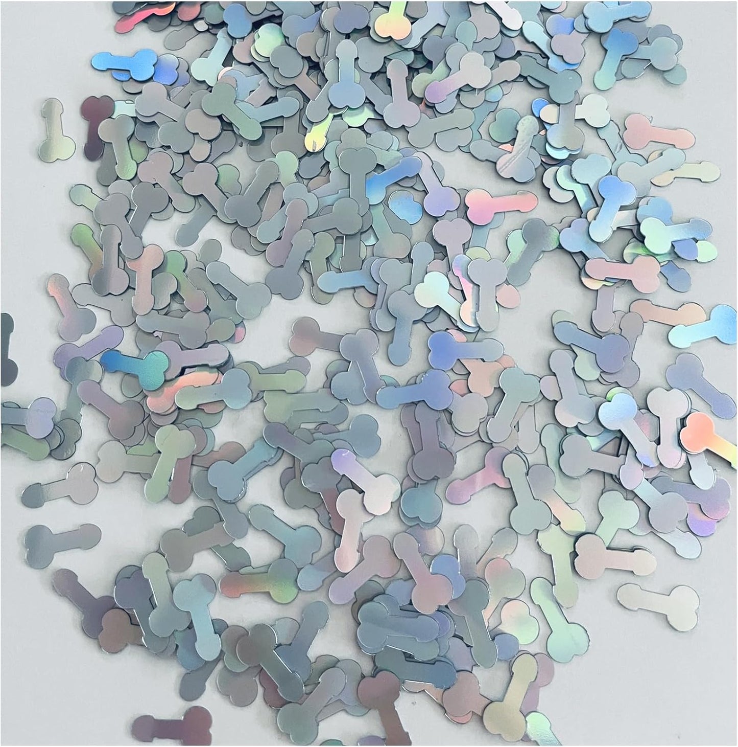Bachelorette Confetti Naughty, Bachelorette Party Decorations Naughty Confetti, 3000Pcs Glitter Confetti Table Decoration Confetti for Valentine's Day Wedding Engagement Supplies(silver_02)