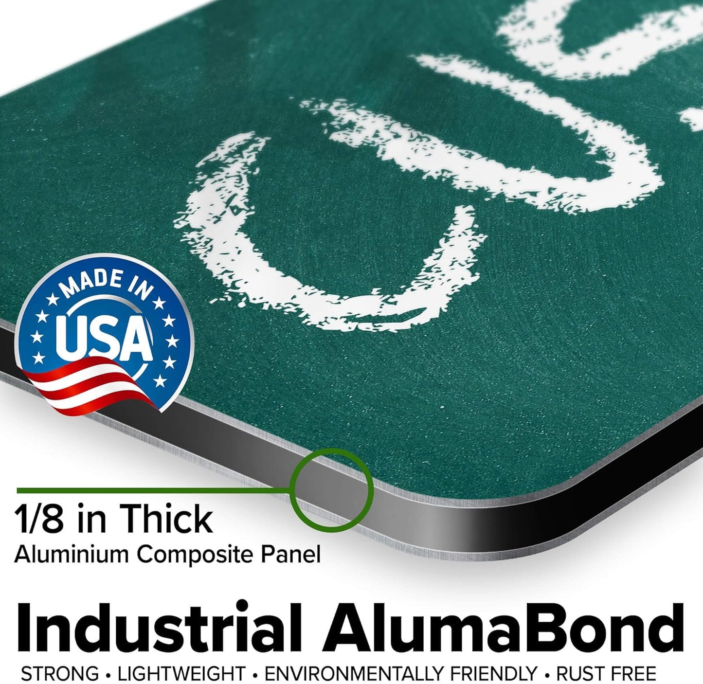 Custom Sign, Custom Street Sign, 11 Font Colors, 13 Font Styles, 4 Hole Options, 22 Sizes, 8x32 Inches, Rust Free DiBound, Fade Resistant, Made in USA by My Sign Center (Chalkboard Green)