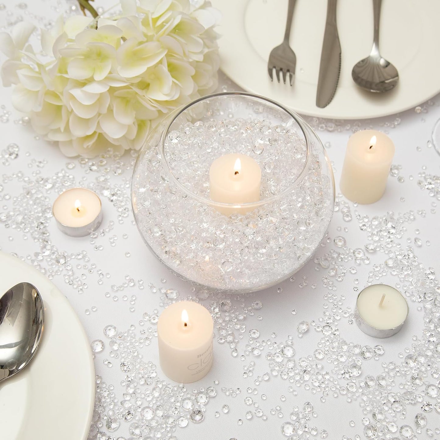 Vase Fillers for Centerpieces Home Deco,8700 Pieces Clear Diamond Table Confetti,Fake Plastic Gems for Bridal Shower,Wedding & Party Decorations