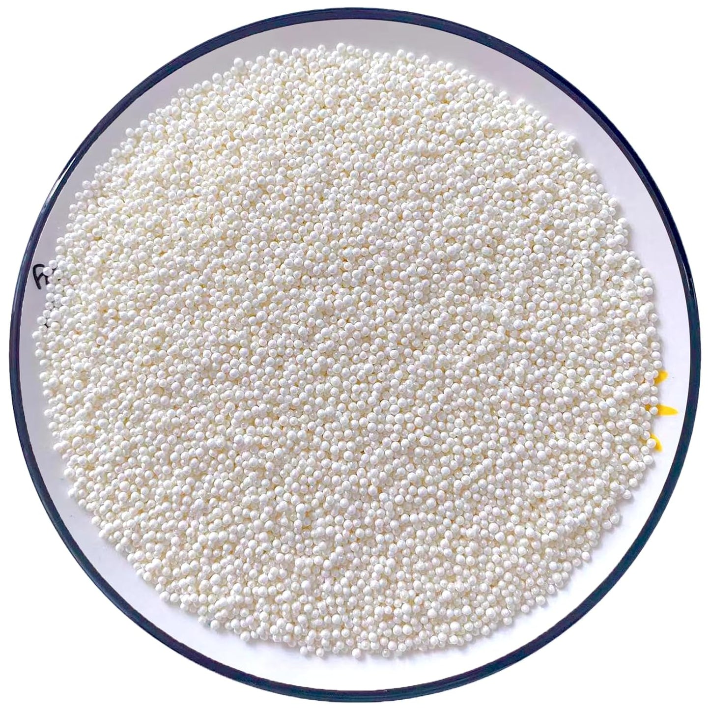 Sentovac White Nonpareils Sprinkles Edible 2mm Mini Peals Cake Decorating Sugar Candy Cookie Cake Cupcake Topper Ice Cream Baking Decorations Halloween Christmas Valentines Wedding Supplies