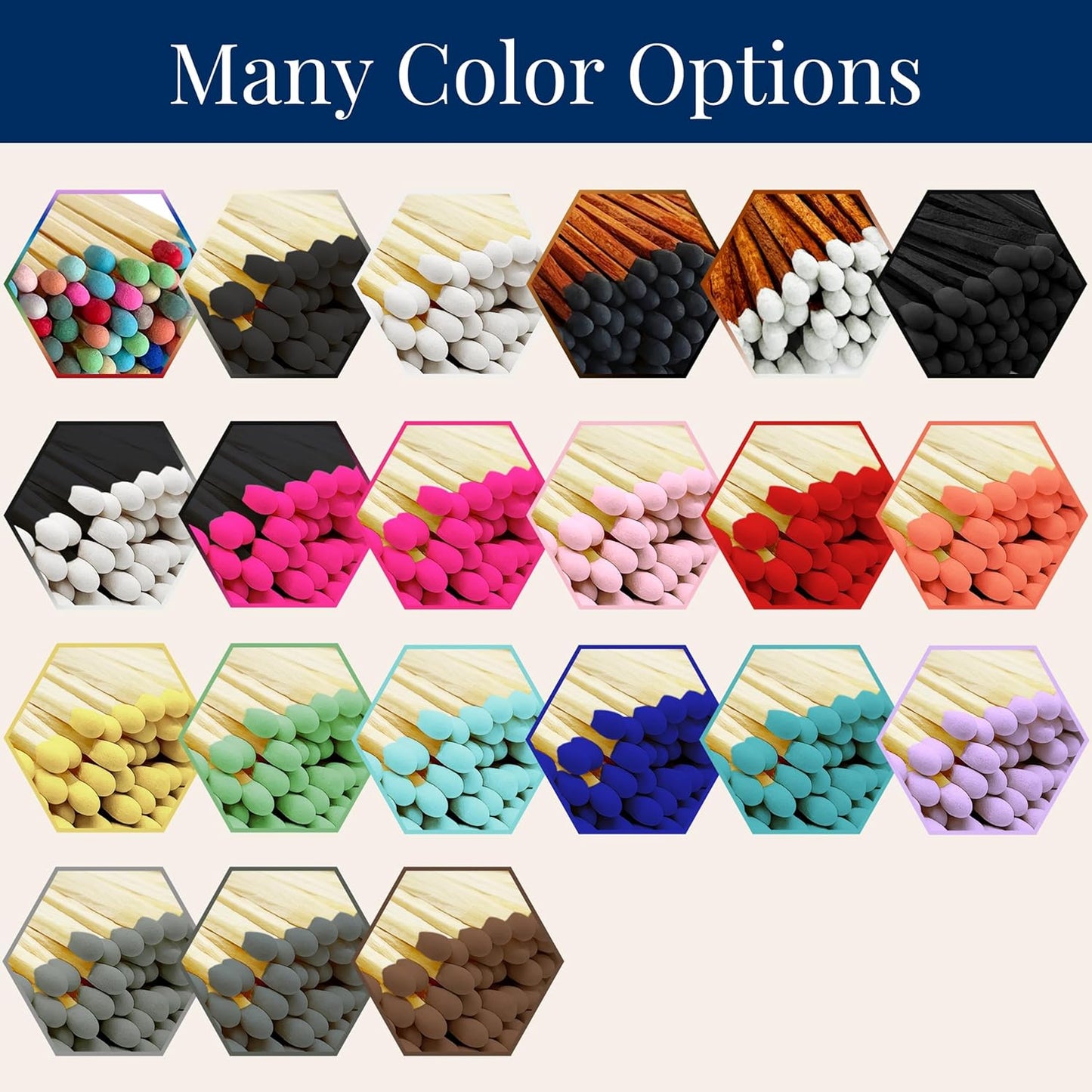 2" Classic White Tip Safety Matches | 200+ Bulk Artisan Matchsticks with Bumble Striker Stickers by Thankful Greetings, Decorative Candle Lighting Accessories, Unique for Home Decor, Gifts, & Events