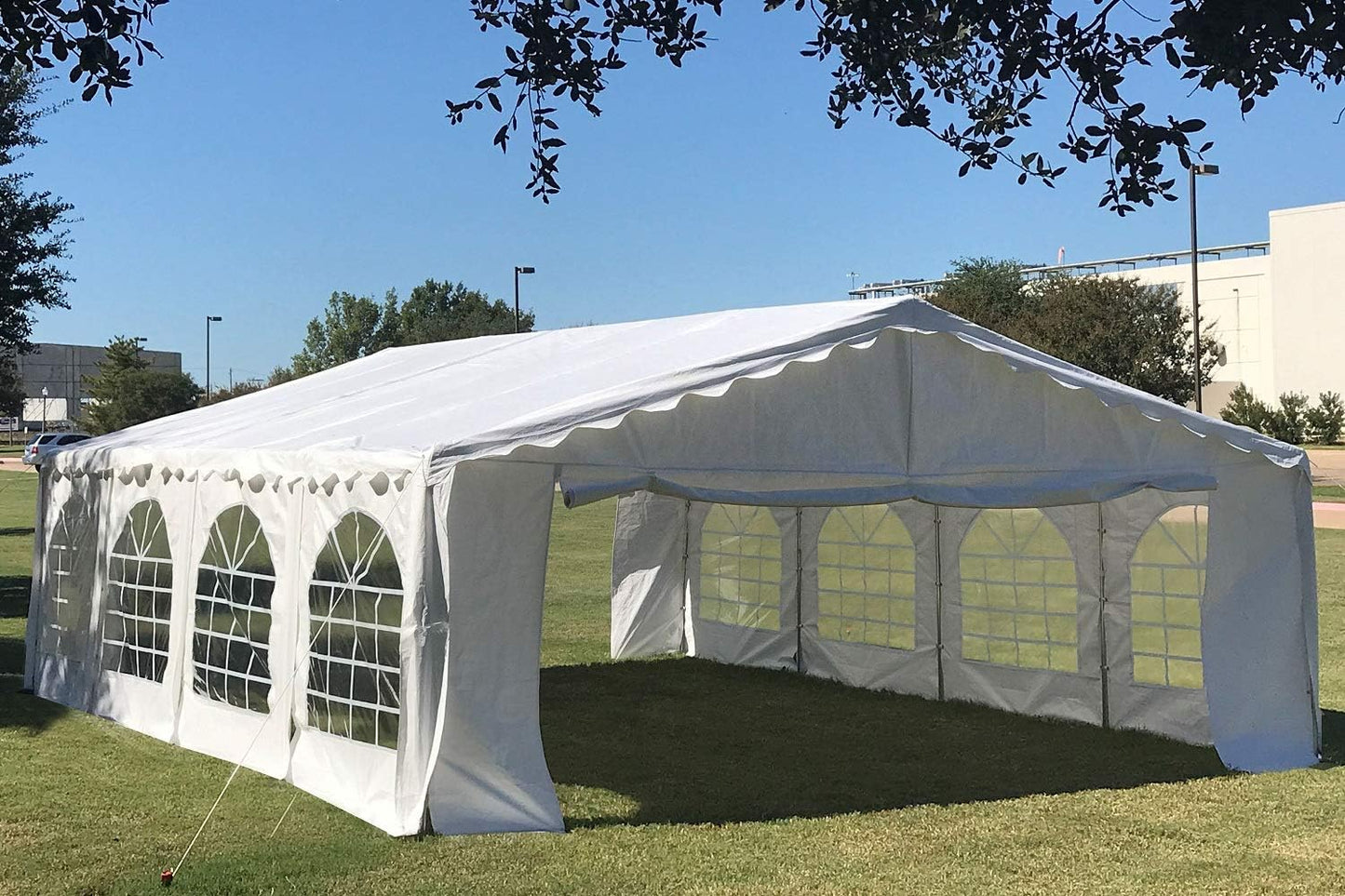 DELTA 26'x16' Budget PE Party Tent + (2) Long Storage Bags,Tents for Parties, Canopy Carpas para Fiestas,Wedding Event Tents for Outdoor Events (B Model)