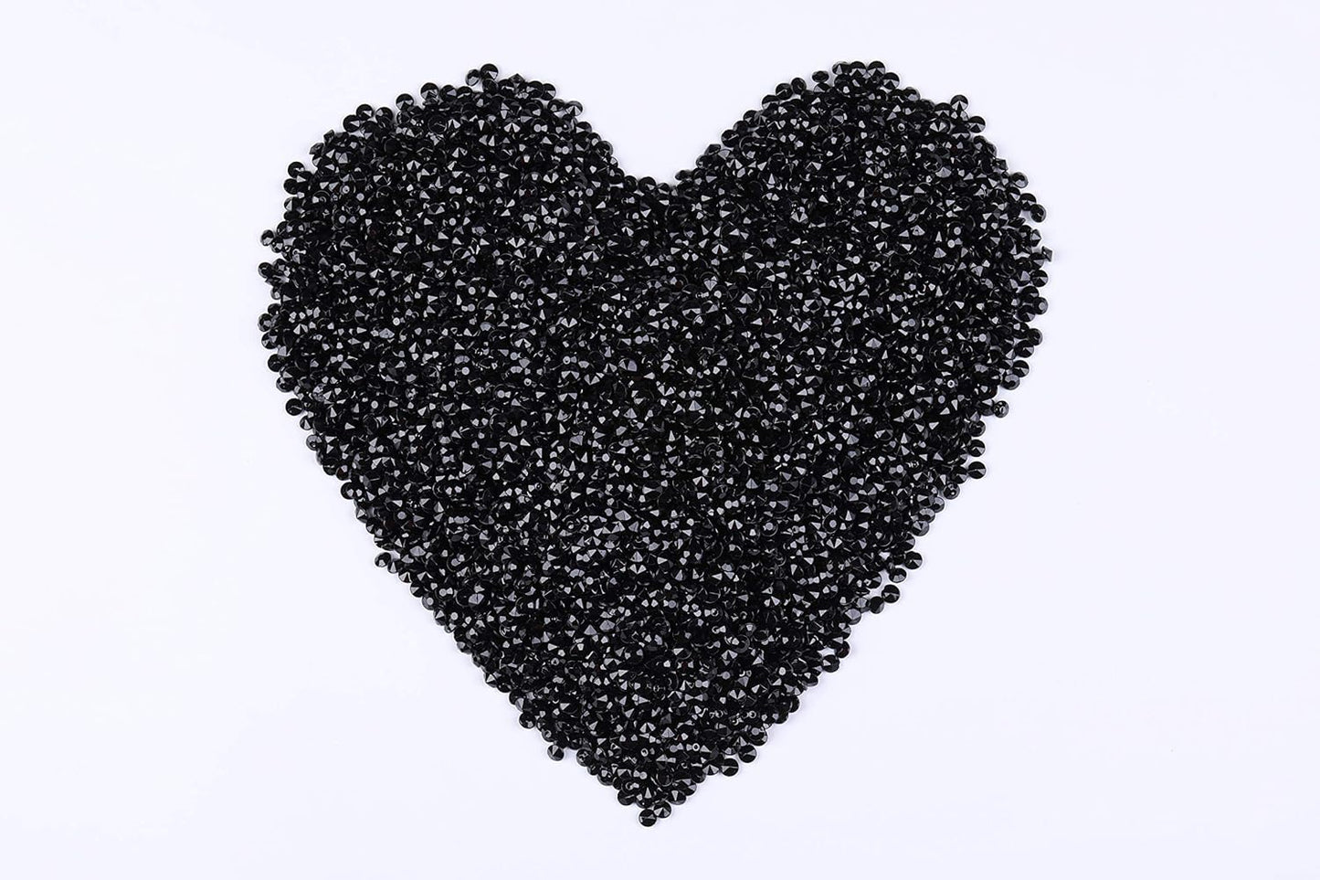 10000 pcs/Pack Wedding Table Scatter Confetti Crystals Acrylic Diamonds Vase Fillers 4.5 mm Rhinestones for Wedding, Bridal Shower, Vase Beads Decorations (Black)