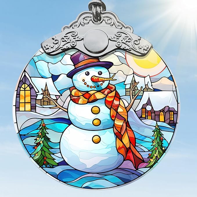 Snowman Christmas Ornaments - Snowman Decorations for Tree, Merry Christmas Gifts