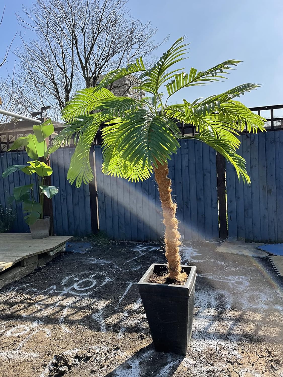 Large Artificial Palm Leaves Palm Fronds Tropical Leaves Areca Palm Branches Palm Leaves with Stem Palm Tree Leaves Faux Palm Leaves for Floral Arrangement Fake Leaves Palm Sunday Decor-Large Leaf