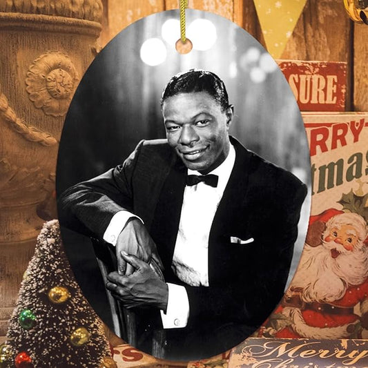 Vintage Jazz Crooner Holiday Tribute Ornament