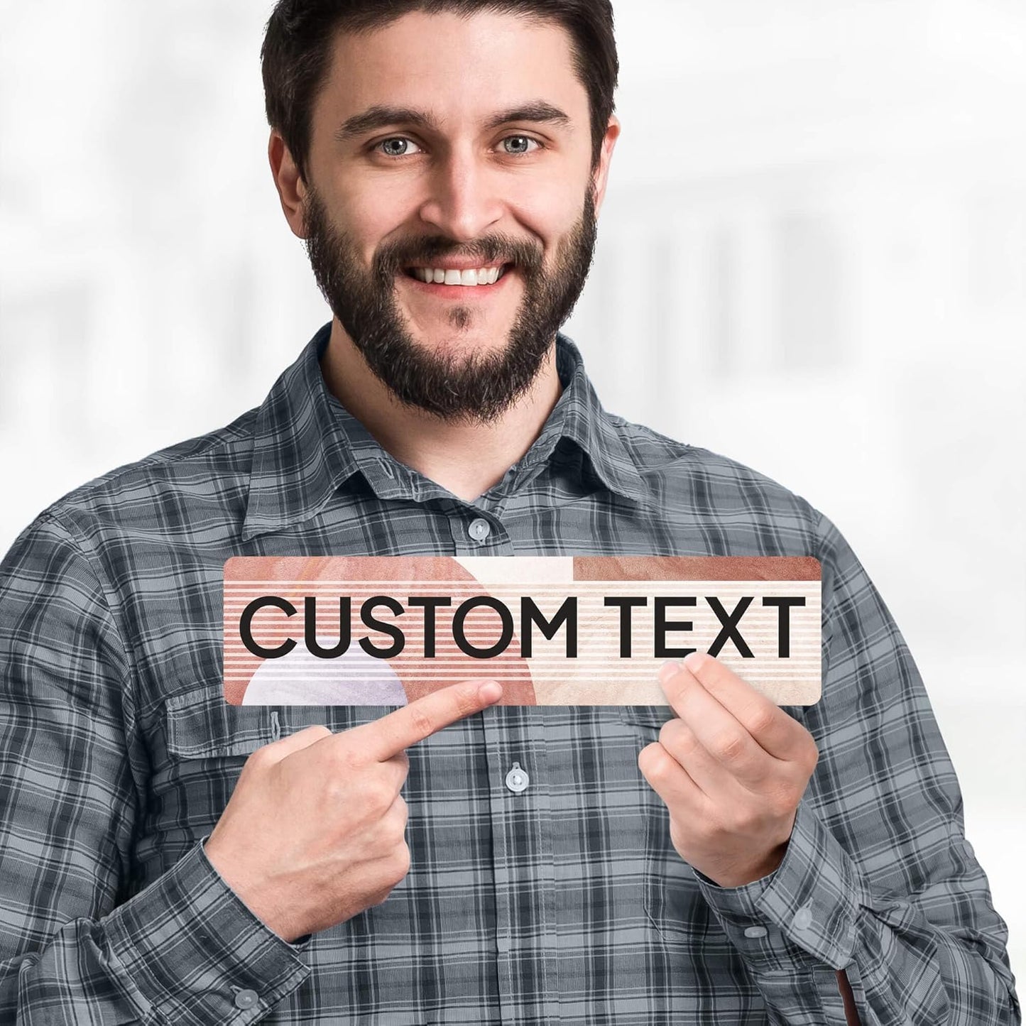 Custom Sign, Custom Street Sign, 11 Font Colors, 13 Font Styles, 4 Hole Options, 22 Sizes, 3x12 Inches, Rust Free DiBound, Fade Resistant, Made in USA by My Sign Center (Mid-Century Modern 1)