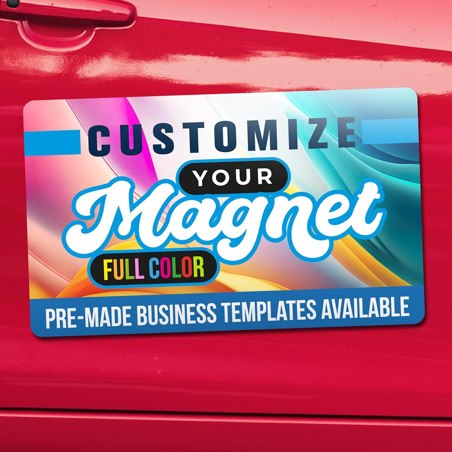 Custom Car Magnets for Business— Personalized Vehicle Magnetic Signs for Cars, Trucks — Customized with Your Full-Color Image, Text — Templates Available