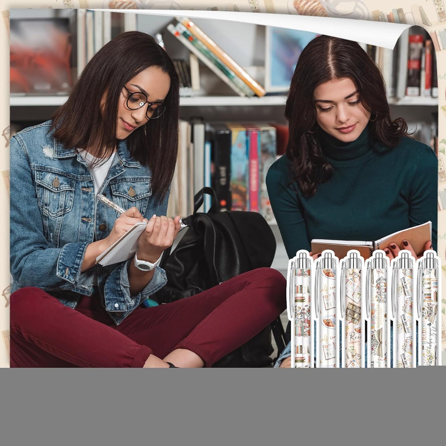 24 Pcs Book Lovers Pens Bulk Reading Theme Gifts Bookish Ballpoint Pens Reading Book Club Gifts Ideas for Women Readers Librarians Literary Lover Bookworms Appreciation Birthday Accessories