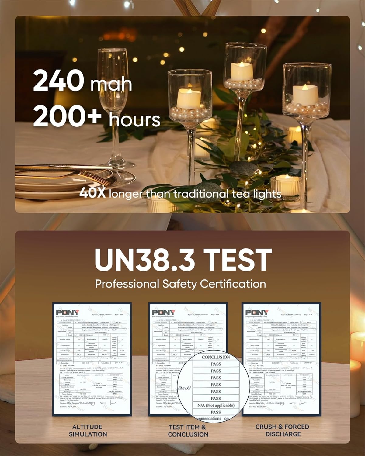 Homemory 12Pcs Flickering Flameless Candle Battery Operated, 200+Hours Fake Electric LED Tea Lights for Votive, Centerpiece Table Decorations, Wedding, Aniversary, Halloween, Christmas