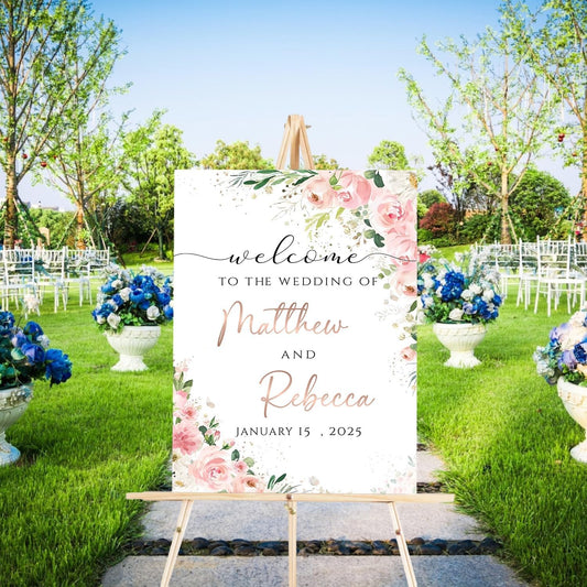 Welcome To Our Wedding Sign, Wedding Decorative Signage, Wedding Memorial Table Sign, Wedding Shower Sign, Wedding Signs For Ceremony And Reception
