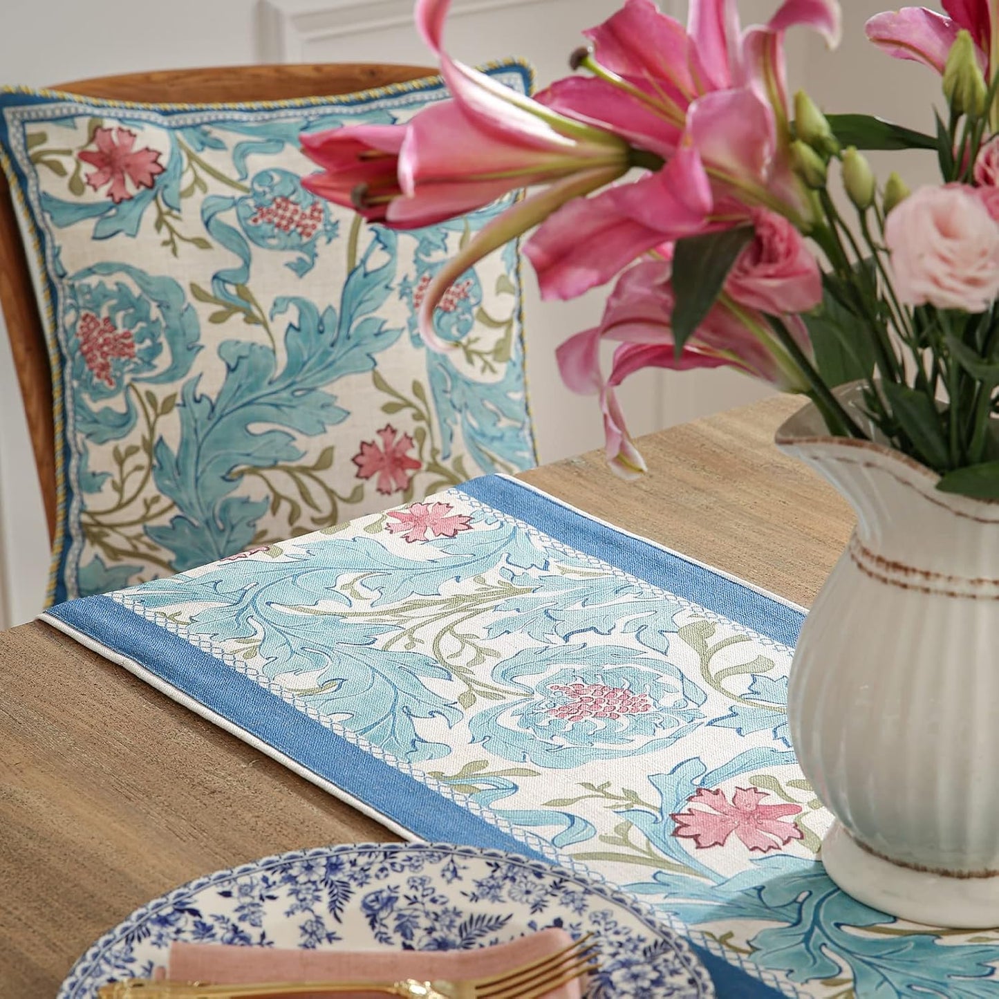 patdrea Linen Leopard Animal Table Runner Farmhouse for Home Kitchen Dining Decor Parties Family Dinners Christmas,12 x 118