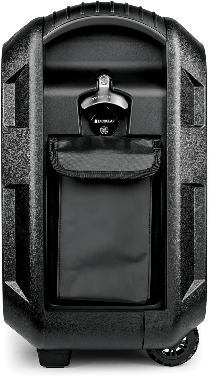 ECOXGEAR: EcoBoulder Ultra – 121dB Loud Rugged Bluetooth 5.1 Speaker, IP67 Waterproof, Drop and dustproof with Party Lights, 50+ Hours runtime, it Even Floats – Black