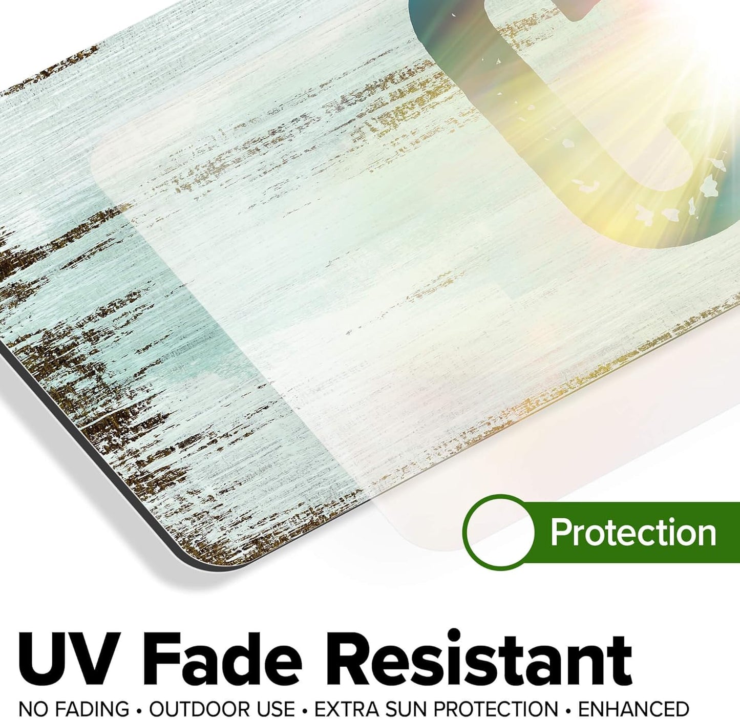 Custom Sign, Custom Street Sign, 11 Font Colors, 13 Font Styles, 4 Hole Options, 22 Sizes, 6x36 Inches, Rust Free DiBound, Fade Resistant, Made in USA by My Sign Center (Shabby Chic)