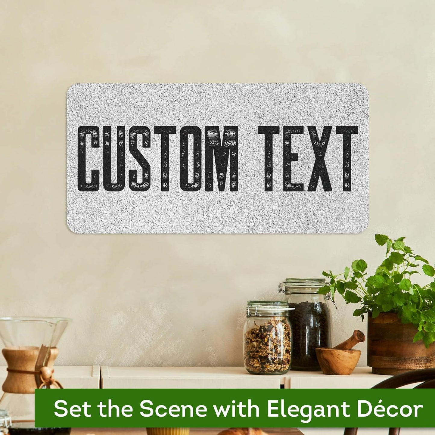 Custom Sign, Custom Street Sign, 11 Font Colors, 13 Font Styles, 4 Hole Options, 22 Sizes, 9x18 Inches, Rust Free DiBound, Fade Resistant, Made in USA by My Sign Center (Concrete)