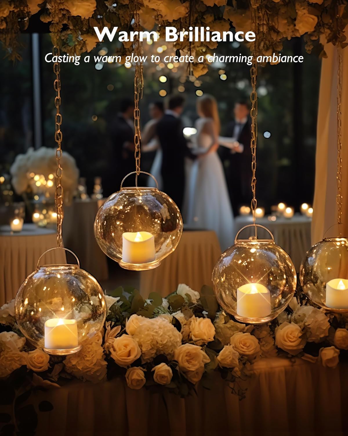 Homemory 12pcs Remote Timer LED Tea Lights Candles, 400+Hours Flickering Flameless Battery Operated Votive Candles for Tabletop Lighting, Centerpieces Decor, Holiday Decor