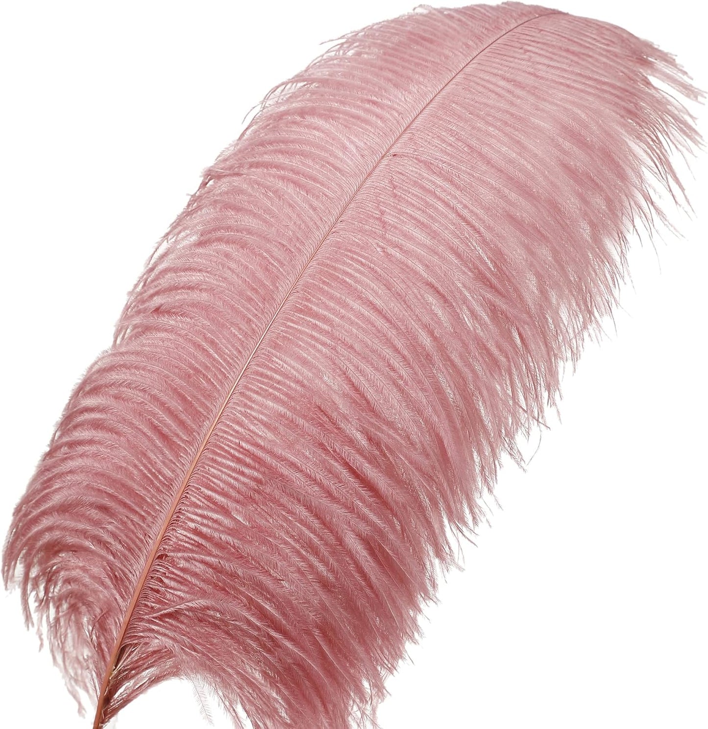 Larryhot Pink Ostrich Feathers Bulk- 16-18 inch 10pcs Feathers for Cfafts,Wedding Party Centerpieces, and Home Decorations (Lotus Pink)