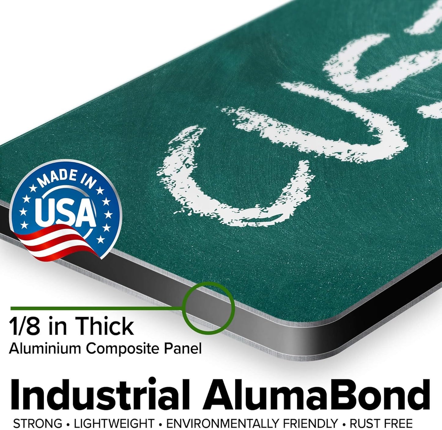 Custom Sign, Custom Street Sign, 11 Font Colors, 13 Font Styles, 4 Hole Options, 22 Sizes, 6x24 Inches, Rust Free DiBound, Fade Resistant, Made in USA by My Sign Center (Chalkboard Green)