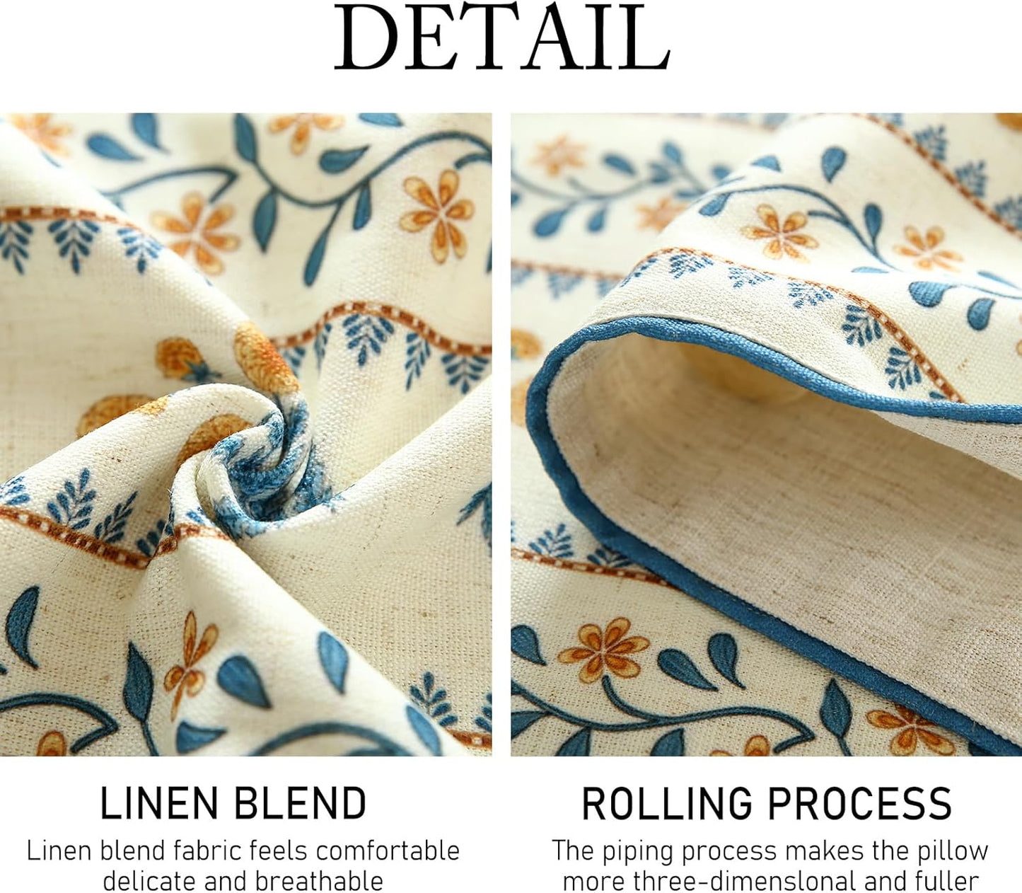 ISAENNE Designer Pale Yellow Elegant Linen Table Runner 87 Inches Long,French Floral Pattern Elegant Table Runners for Dining Tables,Thanksgiving,Kitchen Tables,Christmas,12"*87"-Estevan A