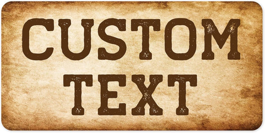 Custom Sign, Custom Street Sign, 11 Font Colors, 13 Font Styles, 4 Hole Options, 22 Sizes, 9x18 Inches, Rust Free DiBound, Fade Resistant, Made in USA by My Sign Center (Vintage)