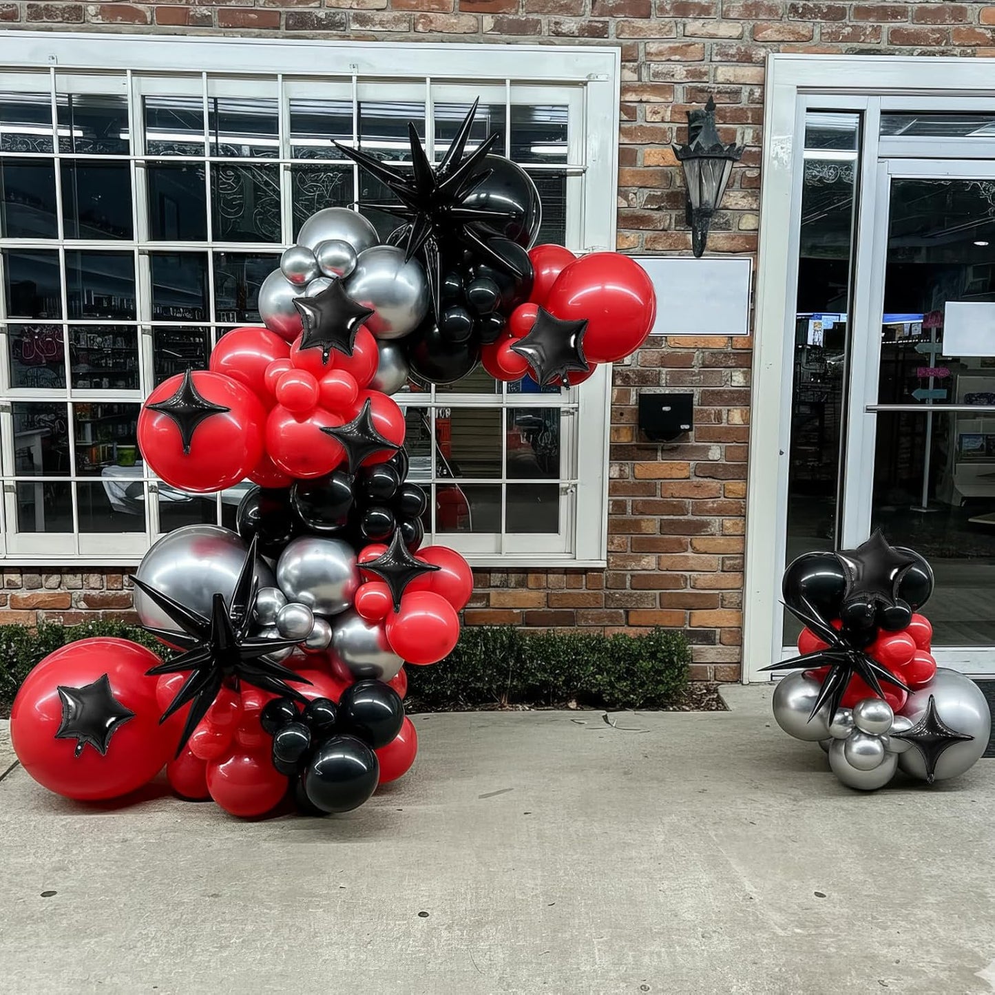 Black Star Balloon,16Pcs Star Foil Balloons Set with 22Inch Explosion Spike Cone Balloons and 10Inch Quadrangle Helium Balloon for Birthday Wedding Baby Shower and Halloween Party Decorations