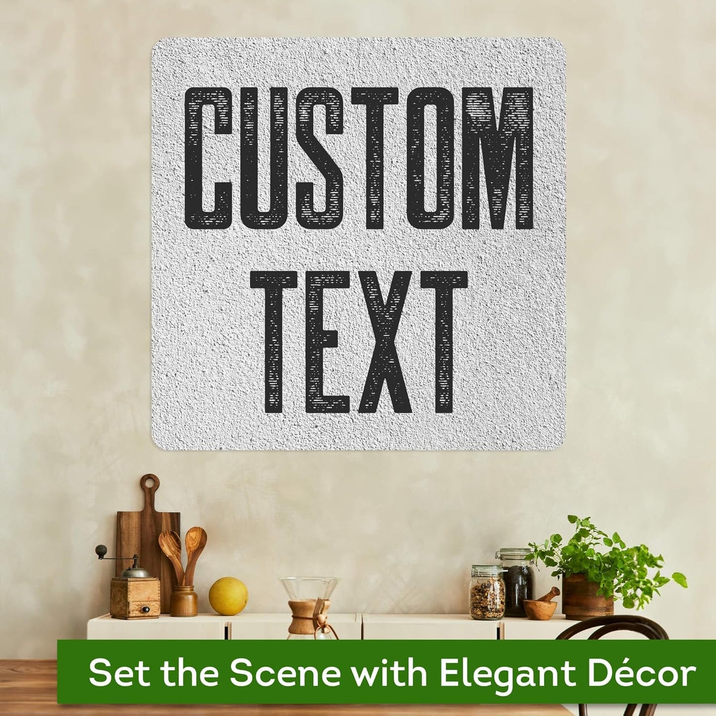 Custom Sign, Custom Street Sign, 11 Font Colors, 13 Font Styles, 4 Hole Options, 22 Sizes, 36x36 Inches, Rust Free DiBound, Fade Resistant, Made in USA by My Sign Center (Concrete)