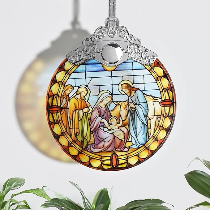 Nativity Christmas Ornaments - Nativity Ornaments for Christmas Tree - Christian & Religious Gifts - S077