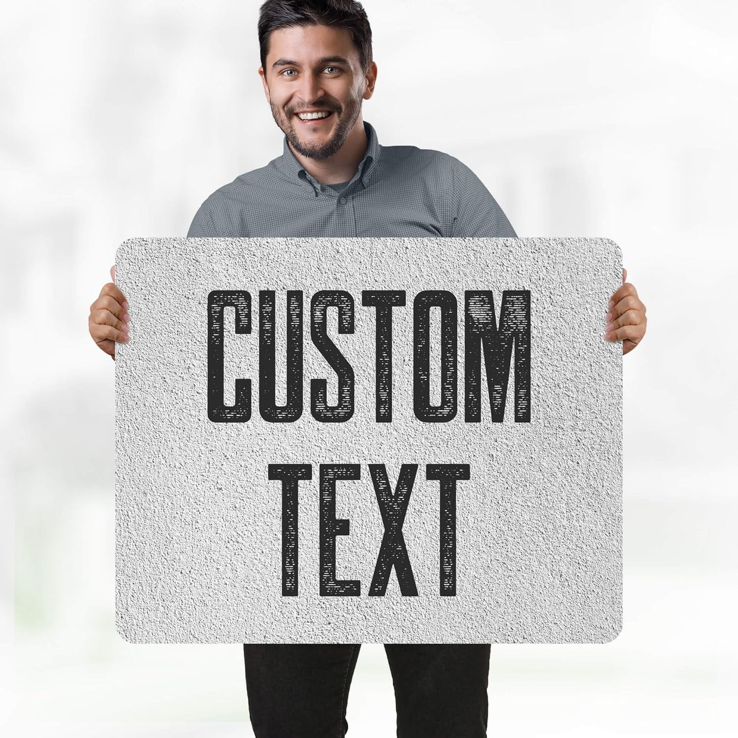 Custom Sign, Custom Street Sign, 11 Font Colors, 13 Font Styles, 4 Hole Options, 22 Sizes, 24x30 Inches, Rust Free DiBound, Fade Resistant, Made in USA by My Sign Center (Concrete)