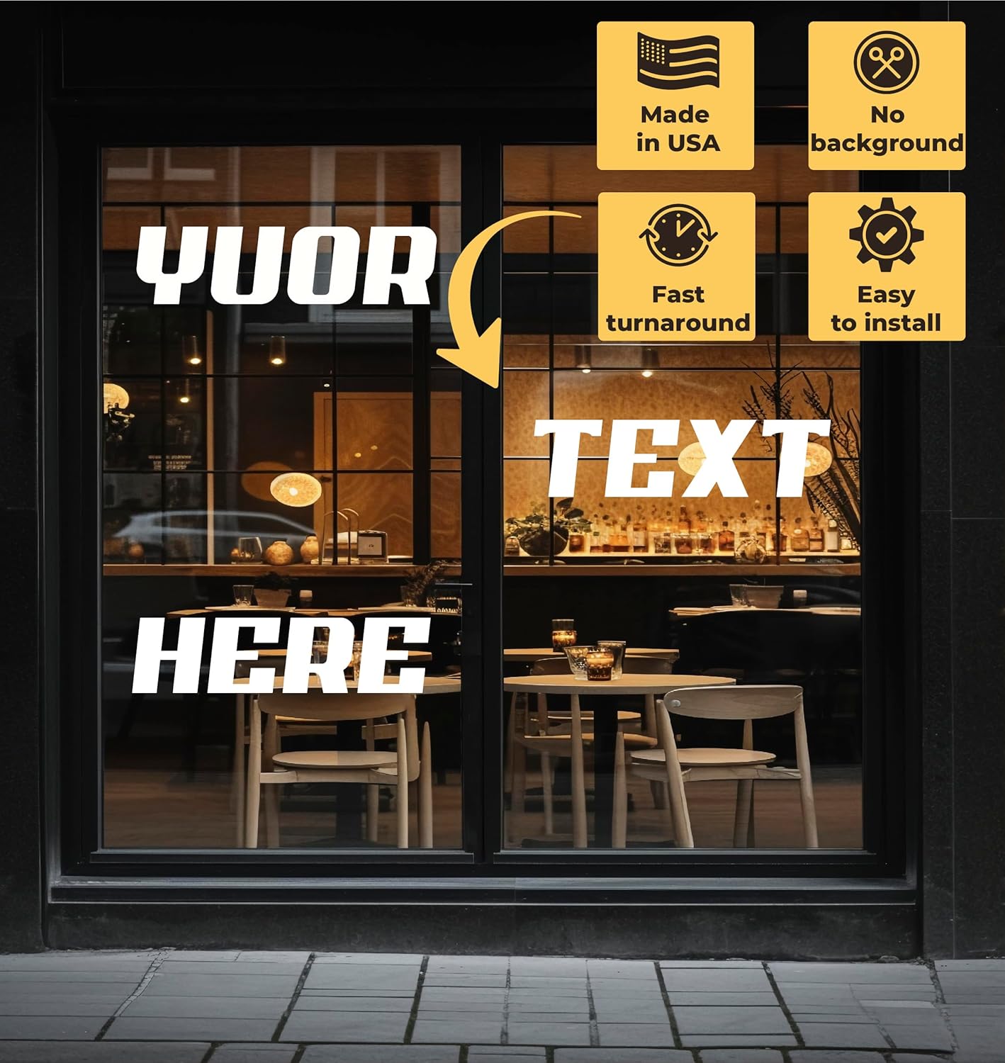 Custom Vinyl Lettering Decal - Personalized Text Sticker