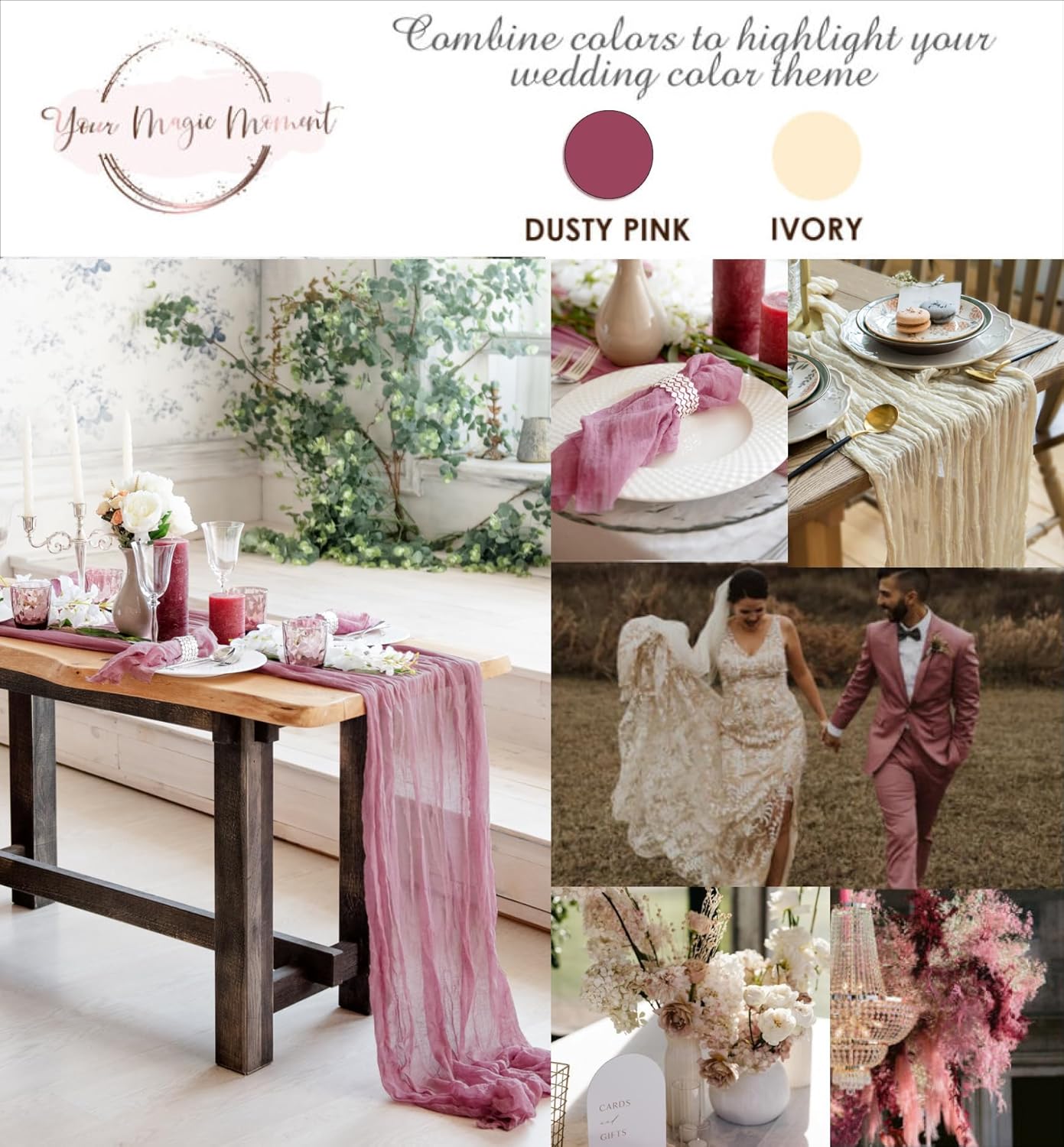 Dusty Pink Table Runner Cheesecloth 141'' Rustic Sheer Gauze Runner Farmhouse Wedding Runner, Cheese Cloth Tablecloth, Gauze Cheese Cloth, Wedding Shower Decorations Rustic Theme Tablecloth