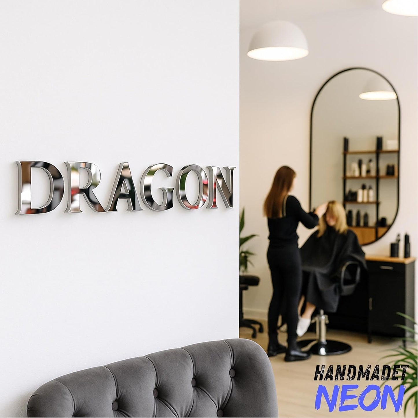 Custom Led Sign Business Logo Lights Signage Letters Backlit With Name Light Up Personalized Illuminated Name Address Sign for Wall Company Storefront Home Office Salon Cafe Studio