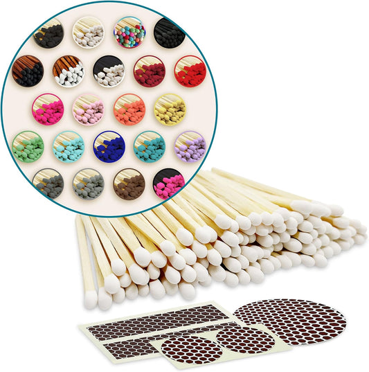 2" Choose Your Colors Safety Matches | Set of 100+ Bulk Artisan Matchsticks with Striker Stickers by Thankful Greetings | Select a Color - 100+ Matches | Custom for Your Home Decor, Gifts, & Events