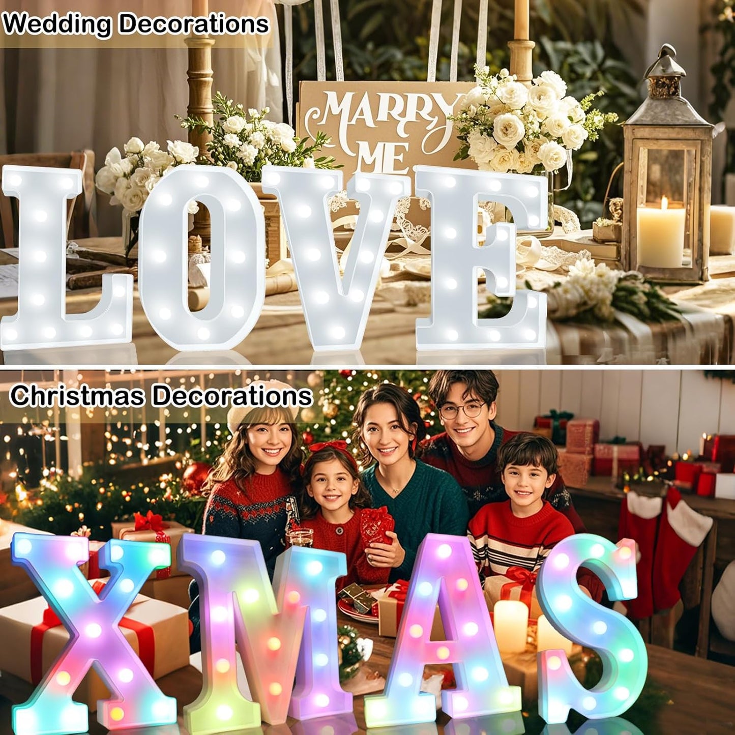 Light Up Colorful LED Marquee Letter lights, 18 Colors Changing Alphabet Letters Sign with Remote Timer for Night Light Girls Bedroom Wedding Birthday Party Lamp Christmas Home Bar Decor- Colorful A