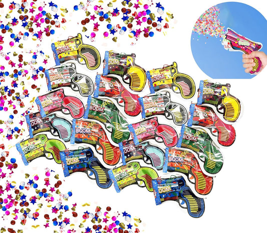 Confetti Cannon,Self-Inflating Confetti Poppers,Wedding and Birthday Party Poppers 20PCS