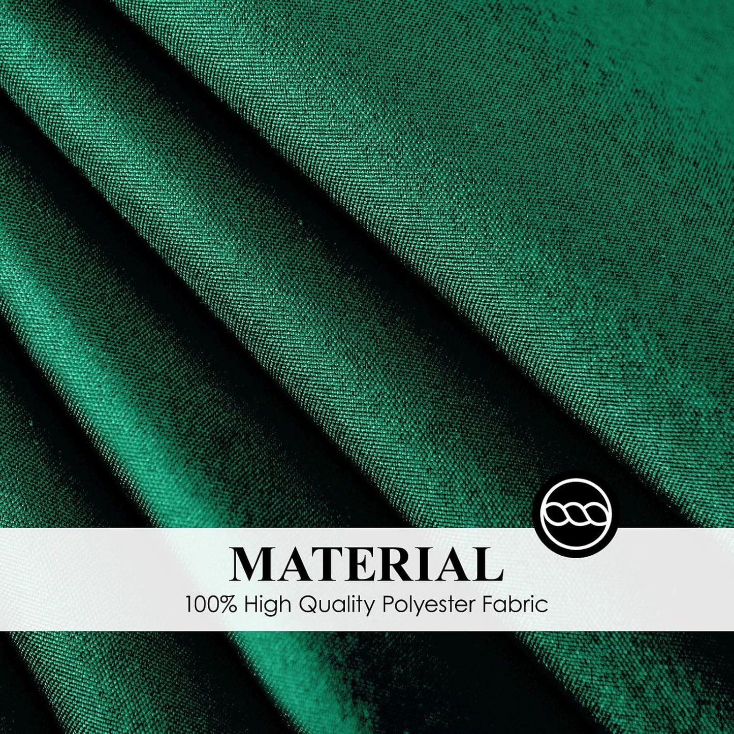 Round Tablecloth 120 Inch 2 Pack Dark Green Tablecloths Washable Decorative Linen Polyester Table Clothes Cover for Dining Table Banquets Buffet Parties and Wedding