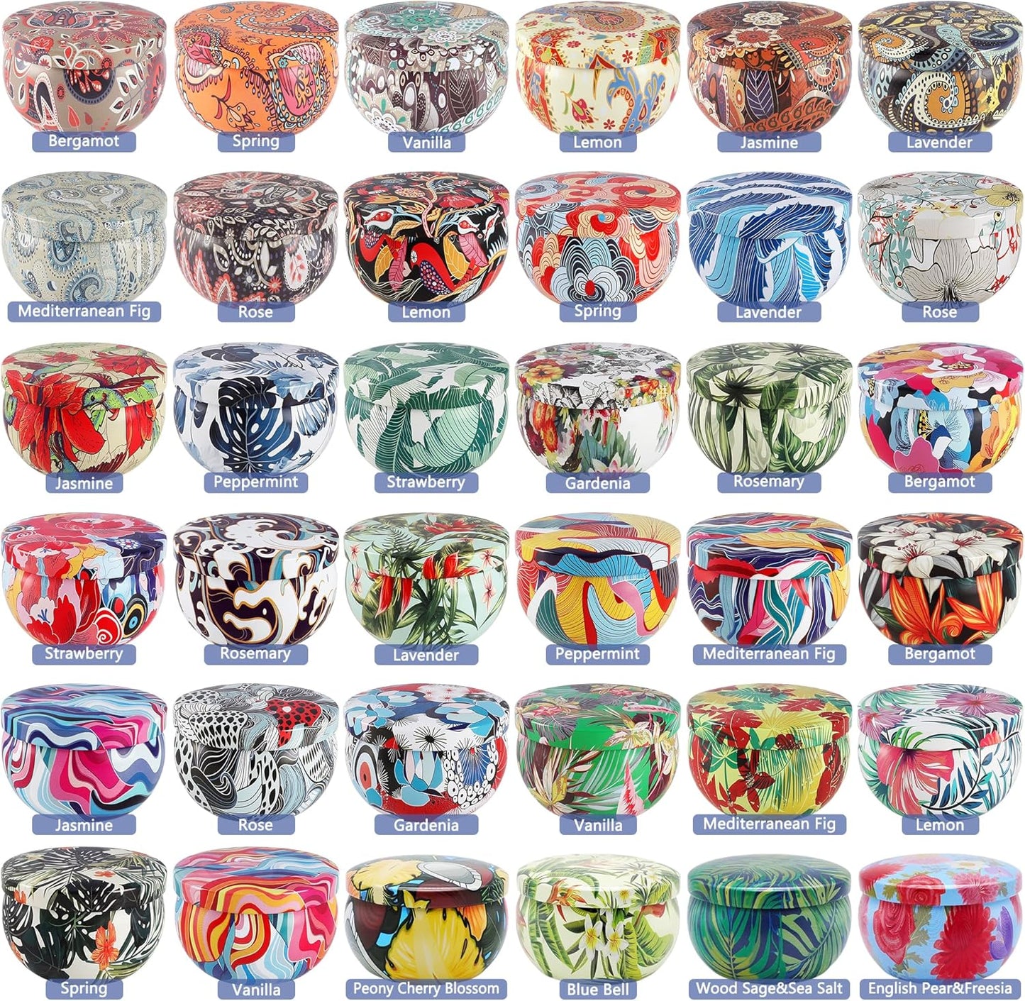 36 Pack Scented Candles Set for Home, Relaxing Stress Relief, Aromatherapy - Natural Soy Wax and Fragrance - Gifts for Women, Mom, Best Friend, Wife, Birthday