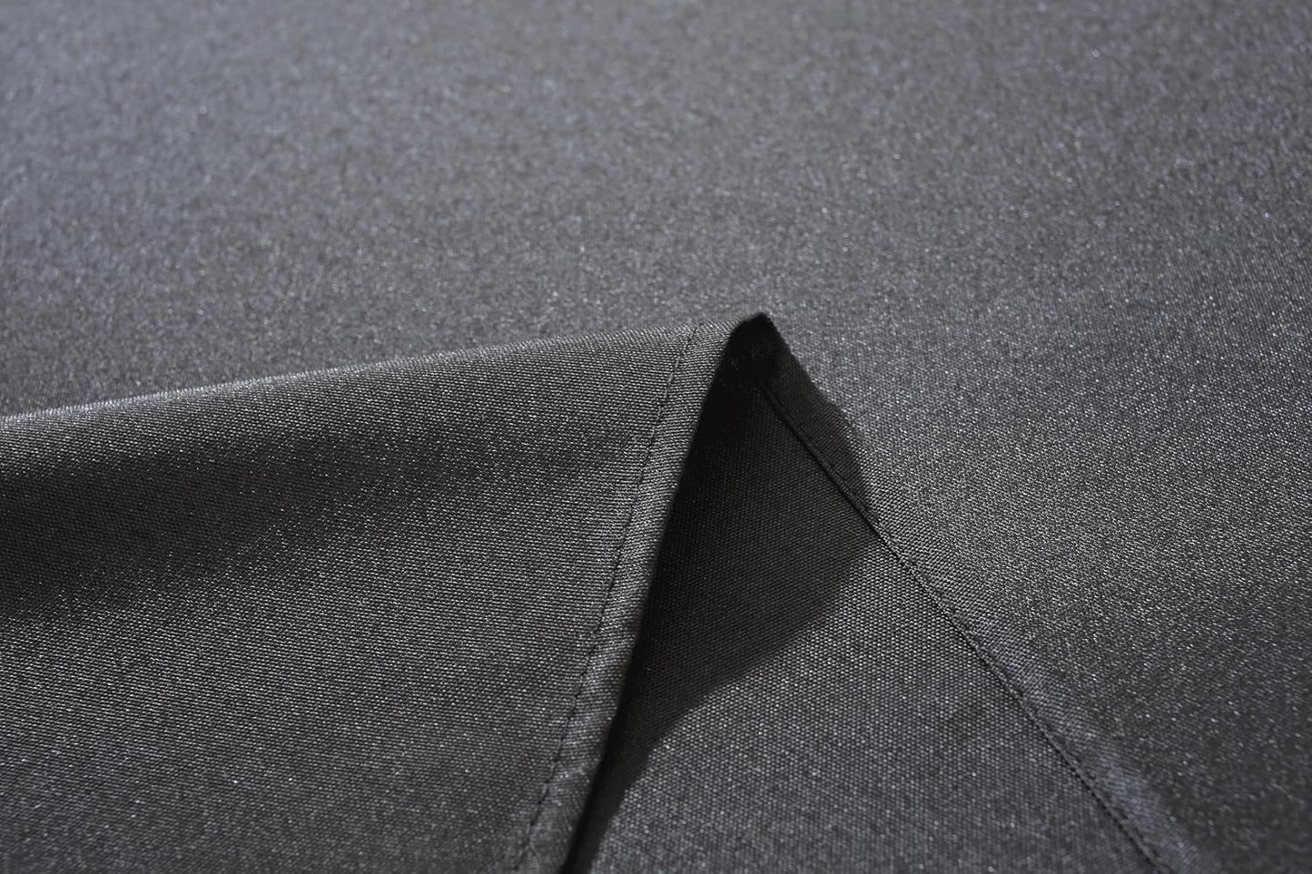 Craft And Party Rectangle Tablecloth, 70 x 108 Inch Black Tablecloth, Polyester Fabric Washable Table Cloth for Home, Party, Wedding or Restaurant Use.