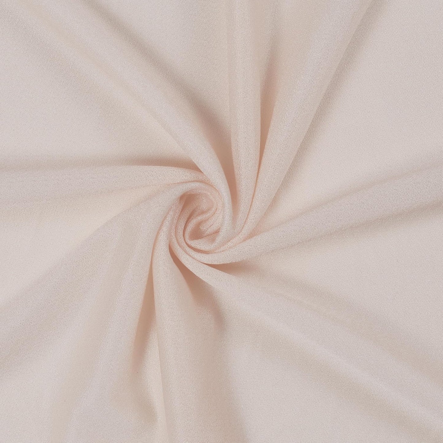 VDS Pack of 4 Panel (30 Inch X 20 Feet) Wedding Arch Draping Fabric Sheer Chiffon Fabric Drapery for Wedding Ceremony Reception Swag Backdrop Canopy Chuppah ARBO Altars Decoration (Nude)