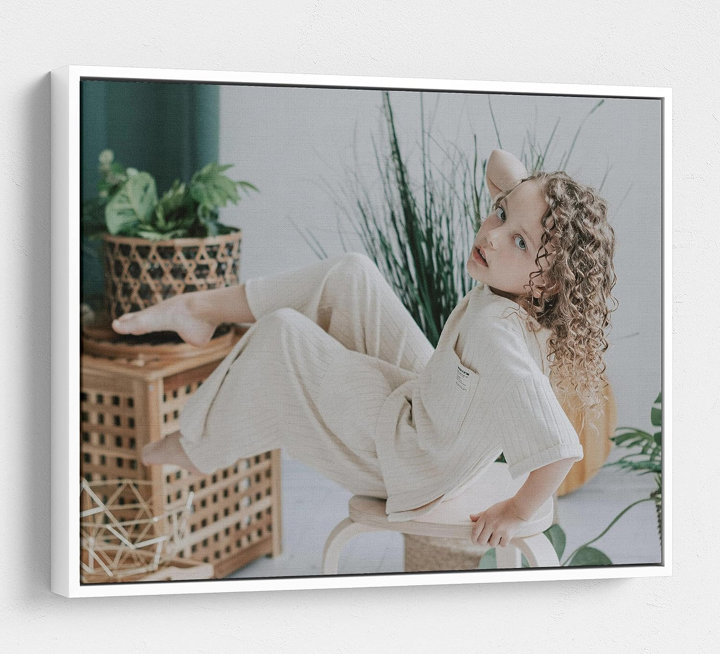 Personalized Custom Canvas Prints: Photo On Canvas (White, 20x20) Transform Your Photos into Stunning Framed Wall Art Digitally Printed Photo To Canvas Ideal for Home Decor, Gifts Keepsakes.