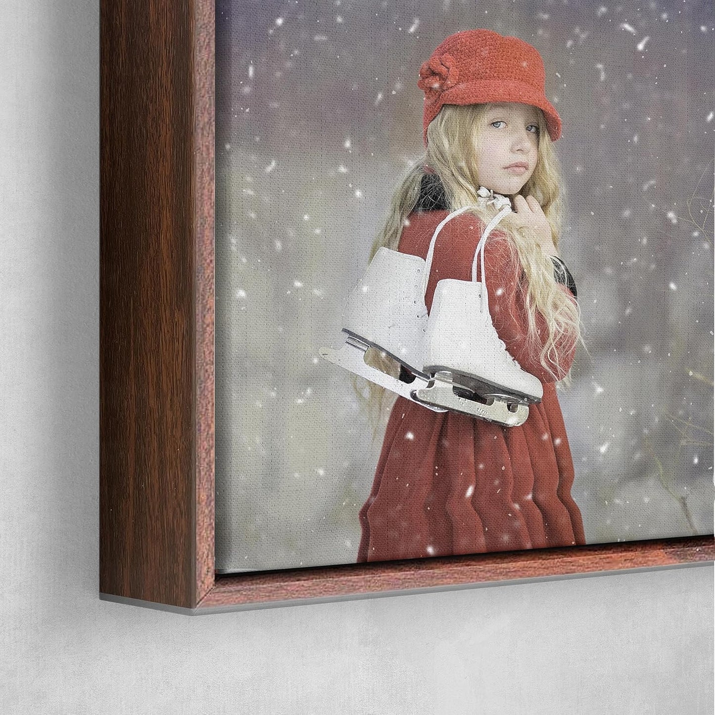 Personalized Custom Canvas Prints: Photo On Canvas (Dark Brown, 8x10) Transform Your Photos into Stunning Framed Wall Art Digitally Printed Photo To Canvas Ideal for Home Decor, Gifts Keepsakes.