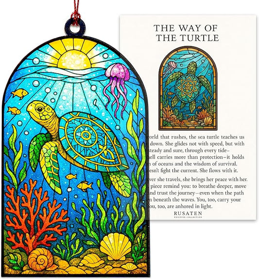 Sea Turtle Christmas Ornaments - Sea Turtle Gifts for Women - Turtle Christmas Ornament - Beach Gifts for Women - Coastal Christmas Ornaments - White Elephant Presents for Friends